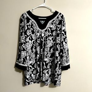 Croft and Barrow 3/4 Sleeve Women’s Top Size 1X